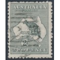 AUSTRALIA - 1913 2d grey Kangaroo, 1st watermark, used – ACSC # 5A AUSTRALIA - 1913 2d grey Kangaroo, 1st watermark, used – ACSC # 5A