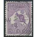 AUSTRALIA - 1913 9d violet Kangaroo, 1st watermark, used – ACSC # 24A AUSTRALIA - 1913 9d violet Kangaroo, 1st watermark, used – ACSC # 24A