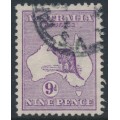 AUSTRALIA - 1913 9d deep violet Kangaroo, 1st watermark, used – ACSC # 24C AUSTRALIA - 1913 9d deep violet Kangaroo, 1st watermark, used – ACSC # 24C