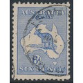 AUSTRALIA - 1915 6d deep ultramarine Kangaroo, 2nd watermark, used – ACSC # 18B AUSTRALIA - 1915 6d deep ultramarine Kangaroo, 2nd watermark, used – ACSC # 18B