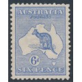 AUSTRALIA - 1913 6d ultramarine Kangaroo, 1st watermark, MH – ACSC # 17A AUSTRALIA - 1913 6d ultramarine Kangaroo, 1st watermark, MH – ACSC # 17A