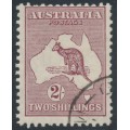AUSTRALIA - 1929 2/- maroon Kangaroo, SM watermark, CTO – ACSC # 39Aw