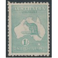 AUSTRALIA - 1920 1/- blue-green Kangaroo, die IIB, 3rd watermark, MH – ACSC # 33A AUSTRALIA - 1920 1/- blue-green Kangaroo, die IIB, 3rd watermark, MH – ACSC # 33A