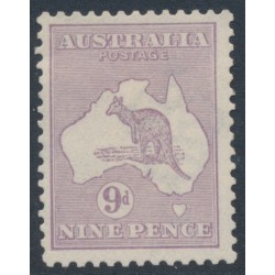 AUSTRALIA - 1915 9d pale violet Kangaroo, 2nd watermark, MNG – ACSC # 25B