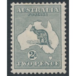 AUSTRALIA - 1915 2d grey Kangaroo, 2nd watermark, MH – ACSC # 6A