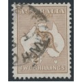AUSTRALIA - 1915 2/- light brown Kangaroo, 2nd watermark, used – ACSC # 36A AUSTRALIA - 1915 2/- light brown Kangaroo, 2nd watermark, used – ACSC # 36A