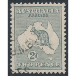 AUSTRALIA - 1915 2d pale grey Kangaroo, 2nd watermark, used – ACSC # 6A