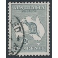 AUSTRALIA - 1915 2d slate-grey Kangaroo, 2nd watermark, used – ACSC # 6B AUSTRALIA - 1915 2d slate-grey Kangaroo, 2nd watermark, used – ACSC # 6B