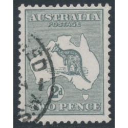 AUSTRALIA - 1915 2d slate-grey Kangaroo, 2nd watermark, used – ACSC # 6B