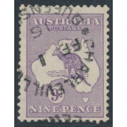 AUSTRALIA - 1915 9d violet Kangaroo, 2nd watermark, used – ACSC # 25A
