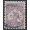 AUSTRALIA - 1915 9d violet Kangaroo, 2nd watermark, used – ACSC # 25A AUSTRALIA - 1915 9d violet Kangaroo, 2nd watermark, used – ACSC # 25A