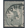 AUSTRALIA - 1915 2d grey Kangaroo, die I, 3rd watermark, used – ACSC # 7B AUSTRALIA - 1915 2d grey Kangaroo, die I, 3rd watermark, used – ACSC # 7B