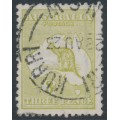 AUSTRALIA - 1923 3d greenish olive Kangaroo, die IIB, 3rd watermark, used – ACSC # 14C AUSTRALIA - 1923 3d greenish olive Kangaroo, die IIB, 3rd watermark, used – ACSC # 14C
