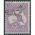 AUSTRALIA - 1919 9d violet Kangaroo, die IIB, 3rd watermark, used – ACSC # 27A AUSTRALIA - 1919 9d violet Kangaroo, die IIB, 3rd watermark, used – ACSC # 27A