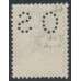 AUSTRALIA - 1915 6d ultramarine Kangaroo, die II, perf. OS, dry ink, used – ACSC # 19Aba+c AUSTRALIA - 1915 6d ultramarine Kangaroo, die II, perf. OS, dry ink, used – ACSC # 19Aba+c