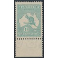 AUSTRALIA - 1927 1/- green Kangaroo, sideways 3rd watermark, MH – ACSC # 33Aaa AUSTRALIA - 1927 1/- green Kangaroo, sideways 3rd watermark, MH – ACSC # 33Aaa
