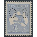 AUSTRALIA - 1915 6d ultramarine Kangaroo, die II, perf. OS, MH – ACSC # 19Aba AUSTRALIA - 1915 6d ultramarine Kangaroo, die II, perf. OS, MH – ACSC # 19Aba