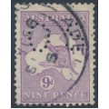 AUSTRALIA - 1915 9d violet Kangaroo, 2nd watermark, perf. OS, used – ACSC # 25Aba