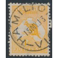 AUSTRALIA - 1913 4d deep orange Kangaroo, 1st watermark, used – ACSC # 15C