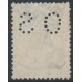 AUSTRALIA - 1915 1/- green Kangaroo, 2nd watermark, perf. OS, used – ACSC # 31Bba
