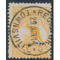 AUSTRALIA - 1913 4d orange Kangaroo, 1st watermark, used – ACSC # 15A AUSTRALIA - 1913 4d orange Kangaroo, 1st watermark, used – ACSC # 15A