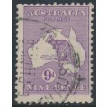 AUSTRALIA - 1915 9d violet Kangaroo, 2nd watermark, used – ACSC # 25A AUSTRALIA - 1915 9d violet Kangaroo, 2nd watermark, used – ACSC # 25A