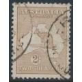 AUSTRALIA - 1915 2/- light brown Kangaroo, 2nd watermark, used – ACSC # 36A AUSTRALIA - 1915 2/- light brown Kangaroo, 2nd watermark, used – ACSC # 36A