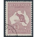 AUSTRALIA - 1929 2/- maroon Kangaroo, SM watermark, CTO – ACSC # 39Aw AUSTRALIA - 1929 2/- maroon Kangaroo, SM watermark, CTO – ACSC # 39Aw