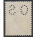AUSTRALIA - 1915 6d ultramarine Kangaroo, die II, perf. OS, dry ink, used – ACSC # 19Aba+c AUSTRALIA - 1915 6d ultramarine Kangaroo, die II, perf. OS, dry ink, used – ACSC # 19Aba+c