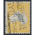 AUSTRALIA - 1913 5/- grey/chrome Kangaroo, 1st watermark, used – ACSC # 42A AUSTRALIA - 1913 5/- grey/chrome Kangaroo, 1st watermark, used – ACSC # 42A