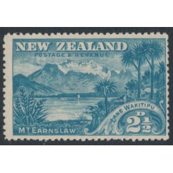 NEW ZEALAND - 1898 2½d blue Lake Wakitipu, no watermark, perf. 15, MH – SG # 249