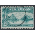 NEW ZEALAND - 1899 2/- blue-green Milford Sound, no watermark, perf. 11:11, used – SG # 269 NEW ZEALAND - 1899 2/- blue-green Milford Sound, no watermark, perf. 11:11, used – SG # 269