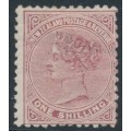 NEW ZEALAND - 1898 1/- red-brown QV (2nd Sideface), NZ star watermark (7mm), perf. 12:11½, MH – SG # 203 NEW ZEALAND - 1898 1/- red-brown QV (2nd Sideface), NZ star watermark (7mm), perf. 12:11½, MH – SG # 203