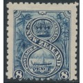 NEW ZEALAND - 1899 8d indigo Maori War Canoe, perf. 11:11, no watermark, MH – SG # 266 NEW ZEALAND - 1899 8d indigo Maori War Canoe, perf. 11:11, no watermark, MH – SG # 266