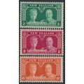 NEW ZEALAND - 1935 ½d to 6d KGV Silver Jubilee set of 3, MNH – SG # 573-575