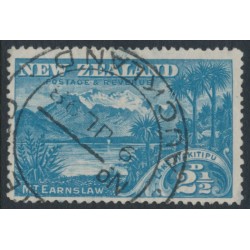 NEW ZEALAND - 1898 2½d blue Lake Wakitipu, no watermark, perf. 15, used – SG # 249