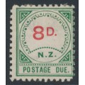 NEW ZEALAND - 1899 8d carmine/green Postage Due, MH – SG # D2