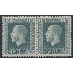 NEW ZEALAND - 1916 1½d grey-slate KGV, watermark + no watermark pair, MNH – SG # 431b+ba