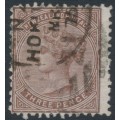 NEW ZEALAND - 1874 3d brown QV (1st Sideface), NZ star watermark, perf. 12½, used – SG # 154 NEW ZEALAND - 1874 3d brown QV (1st Sideface), NZ star watermark, perf. 12½, used – SG # 154
