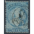NEW ZEALAND - 1864 2d pale blue QV Chalon, perf. 12½, star watermark, used – SG # 113 NEW ZEALAND - 1864 2d pale blue QV Chalon, perf. 12½, star watermark, used – SG # 113