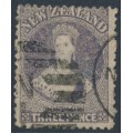 NEW ZEALAND - 1867 3d lilac QV Chalon, perf. 12½, star watermark, used – SG # 117 NEW ZEALAND - 1867 3d lilac QV Chalon, perf. 12½, star watermark, used – SG # 117