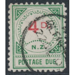 NEW ZEALAND - 1899 4d vermilion/green Postage Due, used – SG # D16