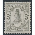 NEW ZEALAND - 1891 5d olive-black QV, variety 'line through base', MNG – SG # 200 NEW ZEALAND - 1891 5d olive-black QV, variety 'line through base', MNG – SG # 200
