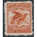 NEW ZEALAND - 1902 1/- brown-red Kea & Kaka, NZ star watermark, perf. 11:11, MH – SG # 315 NEW ZEALAND - 1902 1/- brown-red Kea & Kaka, NZ star watermark, perf. 11:11, MH – SG # 315