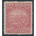 NEW ZEALAND - 1898 4d dull rose White Terrace, perf. 15, no watermark, MH – SG # 252b NEW ZEALAND - 1898 4d dull rose White Terrace, perf. 15, no watermark, MH – SG # 252b