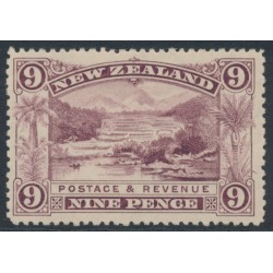 NEW ZEALAND - 1898 9d purple Pink Terrace, no watermark, perf. 15, MH – SG # 256