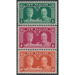NEW ZEALAND - 1935 ½d to 6d KGV Silver Jubilee set of 3, MNH – SG # 573-575