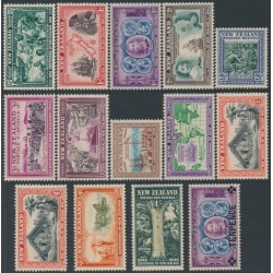 NEW ZEALAND - 1940 Centenary of British Sovereignty set, MNH – SG # 613-625