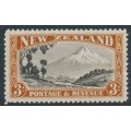 NEW ZEALAND - 1941 3/- Mount Egmont, perf. 12½:12½, MNH – SG # 590b