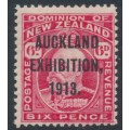 NEW ZEALAND - 1913 6d red KEVII, Auckland Exhibition overprint, MH – SG # 415